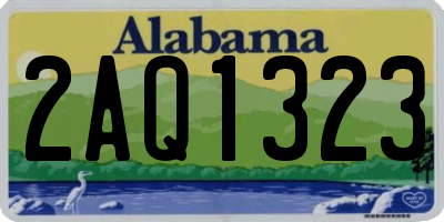 AL license plate 2AQ1323