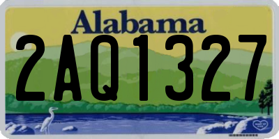 AL license plate 2AQ1327
