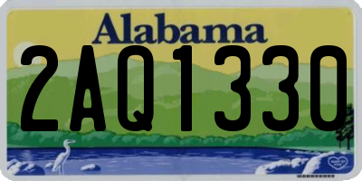AL license plate 2AQ1330