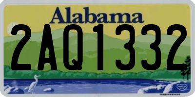 AL license plate 2AQ1332