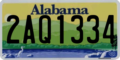 AL license plate 2AQ1334