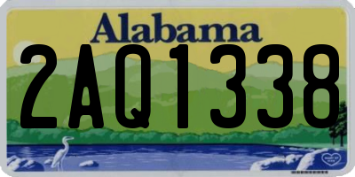 AL license plate 2AQ1338