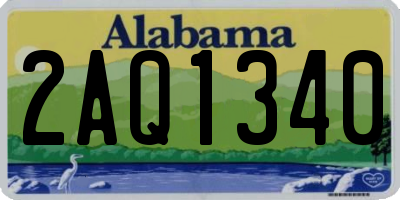 AL license plate 2AQ1340