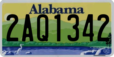 AL license plate 2AQ1342