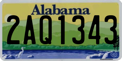 AL license plate 2AQ1343