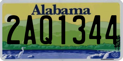 AL license plate 2AQ1344