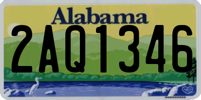 AL license plate 2AQ1346