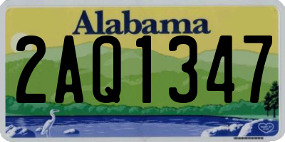 AL license plate 2AQ1347