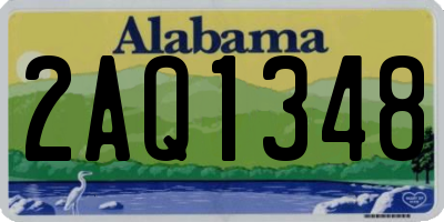 AL license plate 2AQ1348