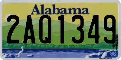 AL license plate 2AQ1349
