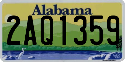 AL license plate 2AQ1359