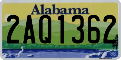 AL license plate 2AQ1362