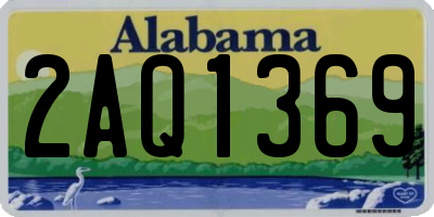 AL license plate 2AQ1369