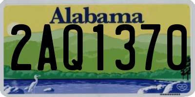 AL license plate 2AQ1370