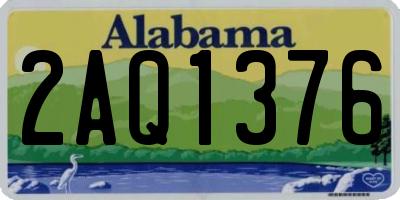 AL license plate 2AQ1376