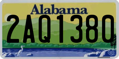 AL license plate 2AQ1380