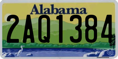 AL license plate 2AQ1384