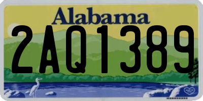 AL license plate 2AQ1389