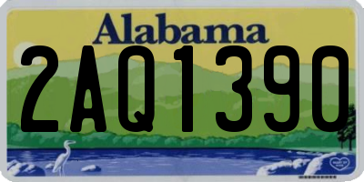 AL license plate 2AQ1390
