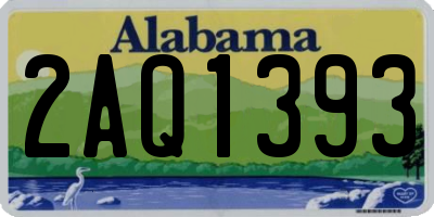 AL license plate 2AQ1393