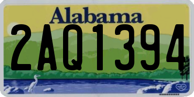 AL license plate 2AQ1394