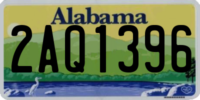 AL license plate 2AQ1396