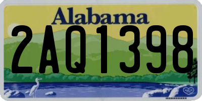 AL license plate 2AQ1398