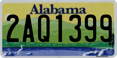 AL license plate 2AQ1399
