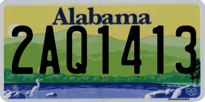 AL license plate 2AQ1413