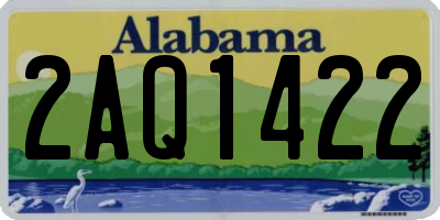 AL license plate 2AQ1422