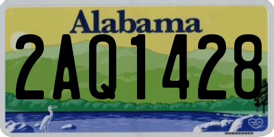 AL license plate 2AQ1428