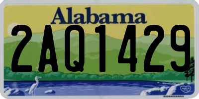 AL license plate 2AQ1429