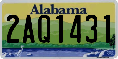 AL license plate 2AQ1431
