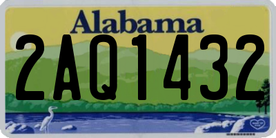 AL license plate 2AQ1432