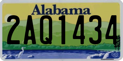 AL license plate 2AQ1434