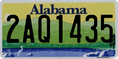 AL license plate 2AQ1435