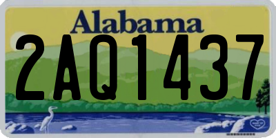 AL license plate 2AQ1437
