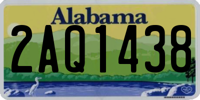 AL license plate 2AQ1438