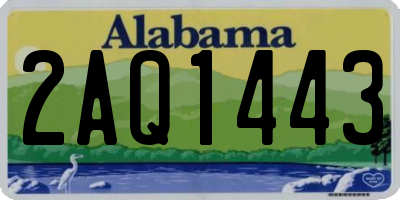 AL license plate 2AQ1443