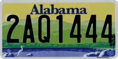 AL license plate 2AQ1444