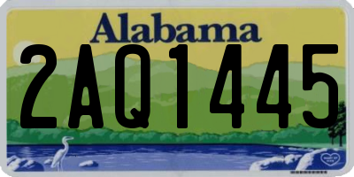 AL license plate 2AQ1445