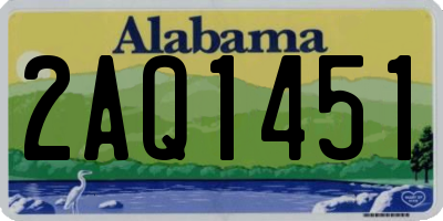 AL license plate 2AQ1451
