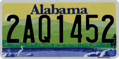 AL license plate 2AQ1452