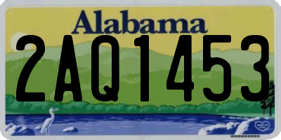 AL license plate 2AQ1453