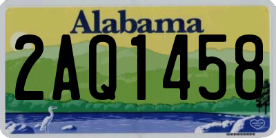 AL license plate 2AQ1458