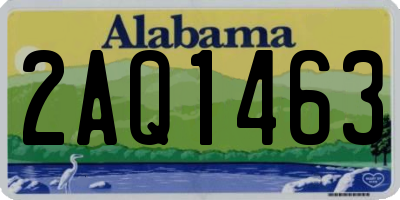 AL license plate 2AQ1463