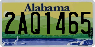 AL license plate 2AQ1465