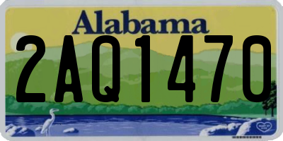 AL license plate 2AQ1470