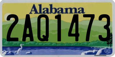 AL license plate 2AQ1473
