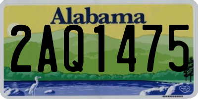 AL license plate 2AQ1475